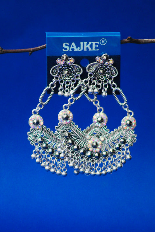 ROYAL  ANTIQUE SILVER EARRINGS