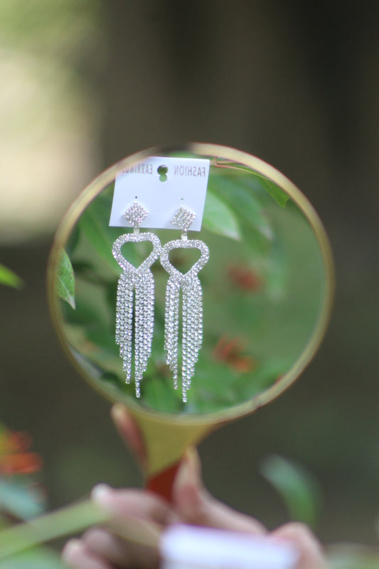 HEART SHAPE DROP EARRING