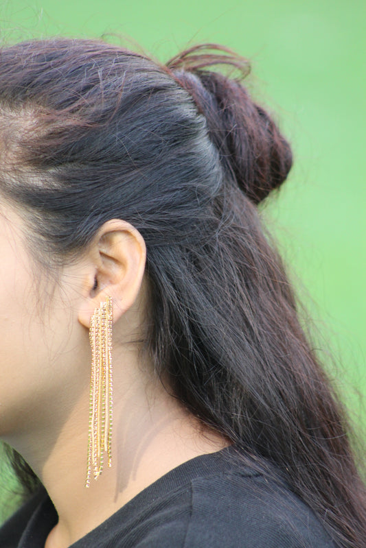 GOLDEN CHAIN EARRING