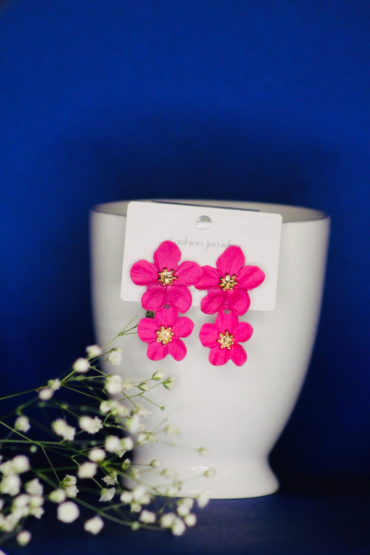 KOREAN FLORAL EARRINGS