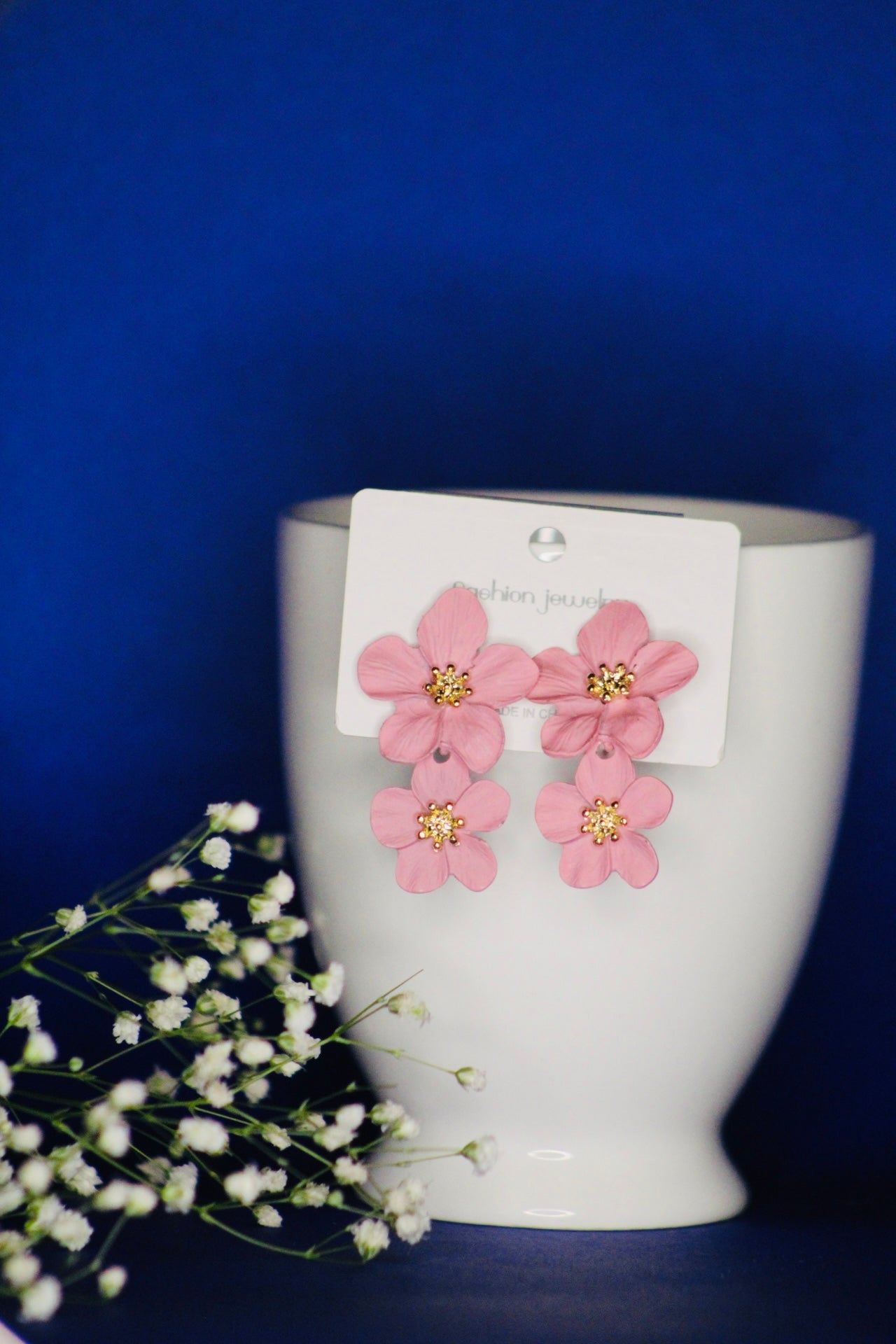 KOREAN FLORAL EARRINGS
