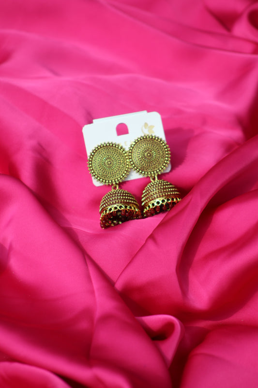 Royal Maroon Jhumka