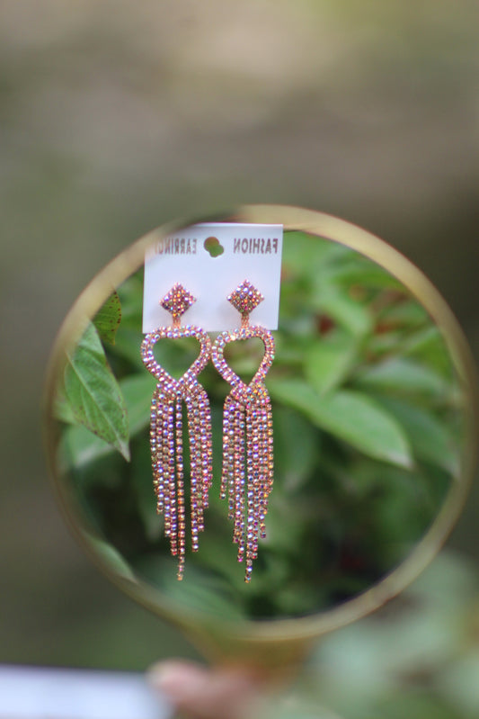 HEART SHAPE DROP EARRING