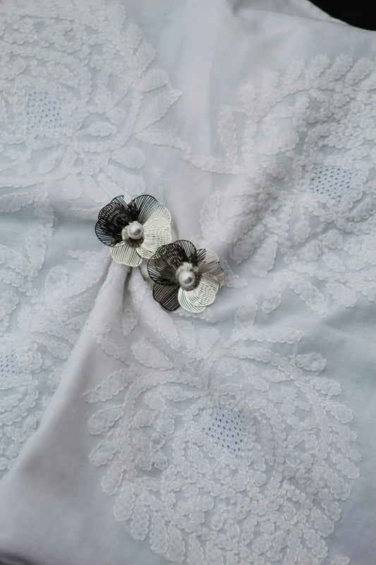 RADIANT MESH BLOSSOM EARRINGS