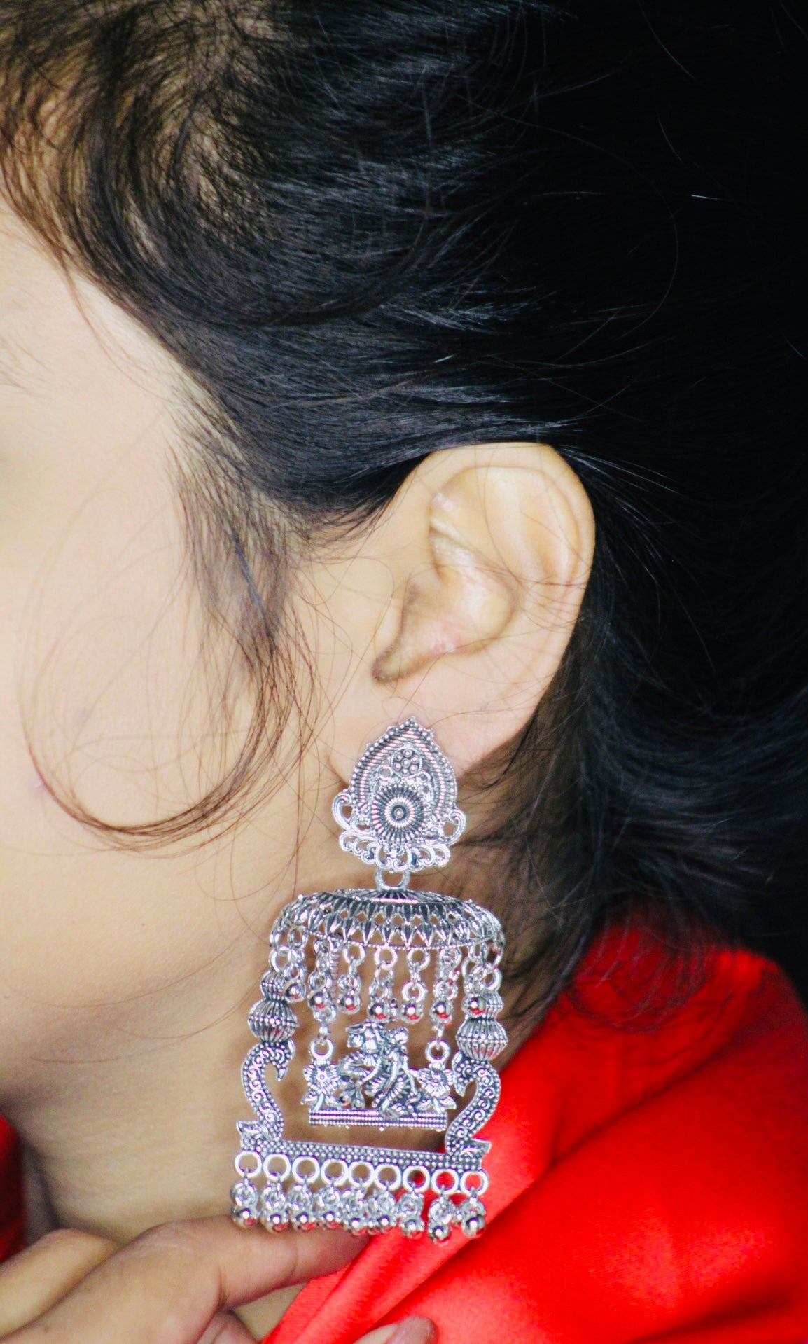TEMPLE DESIGN JHUMKA