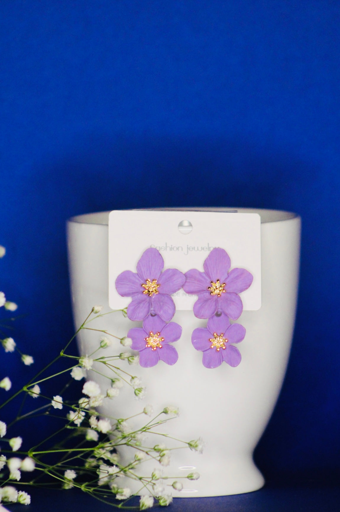 KOREAN FLORAL EARRINGS