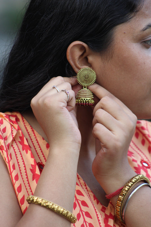 Royal Maroon Jhumka