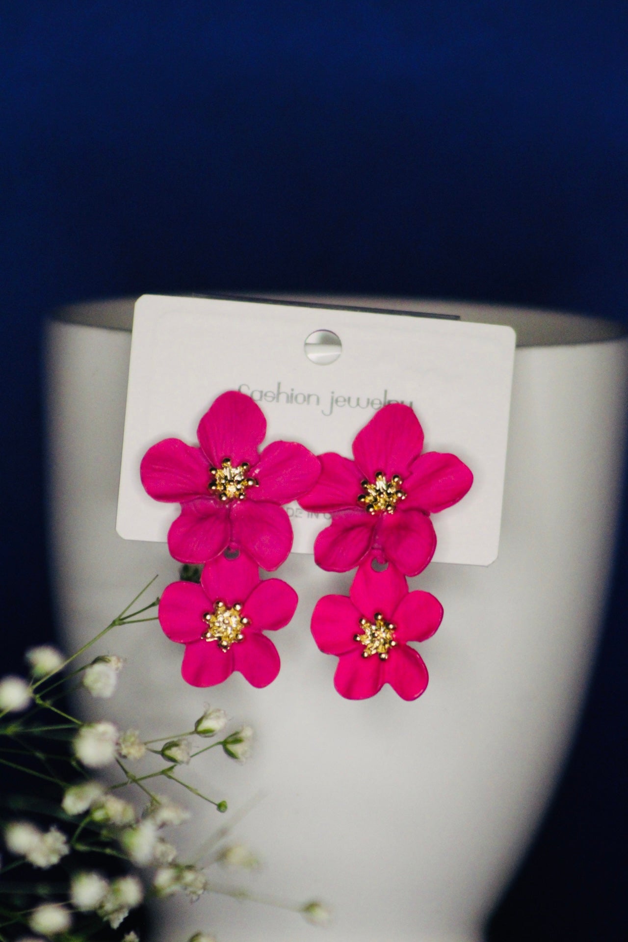 KOREAN FLORAL EARRINGS