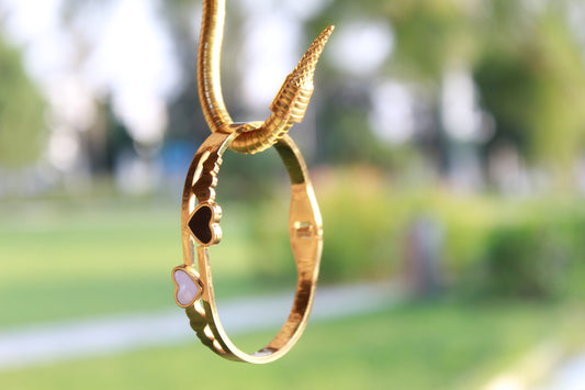 DUAL HEART EMBRACE BANGLE